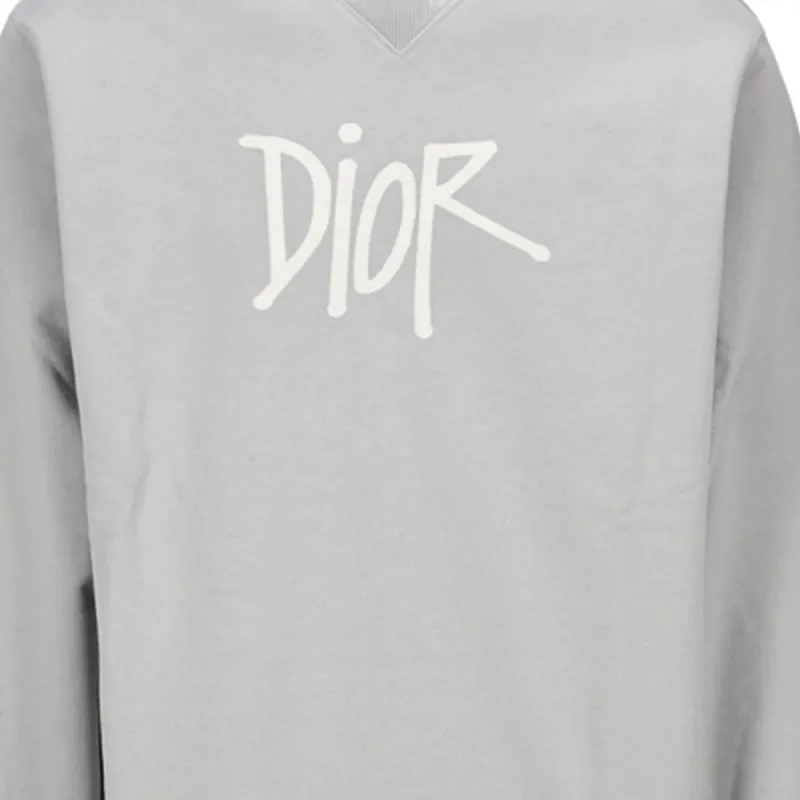 DIOR Quarterly New Products Sweatshirts Men Gray-4