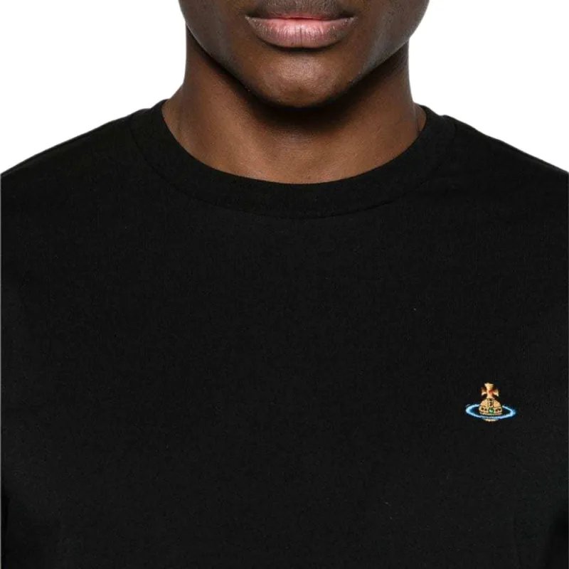Vivienne Westwood Logo Embroidered Crewneck T Shirt-5