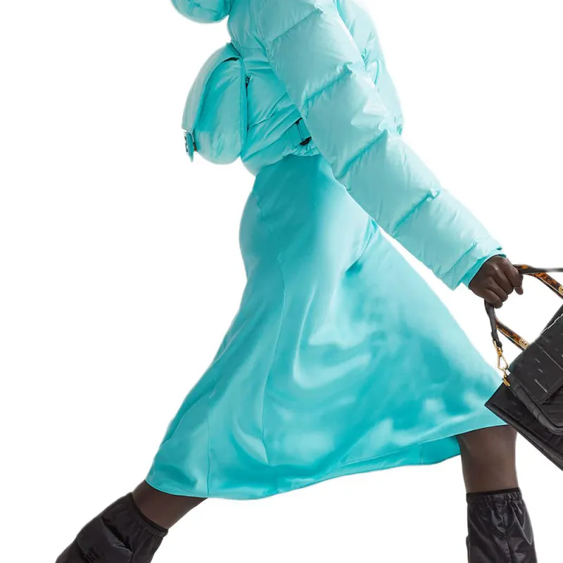 FENDI FW22 Down Jacket Women's Blue-3