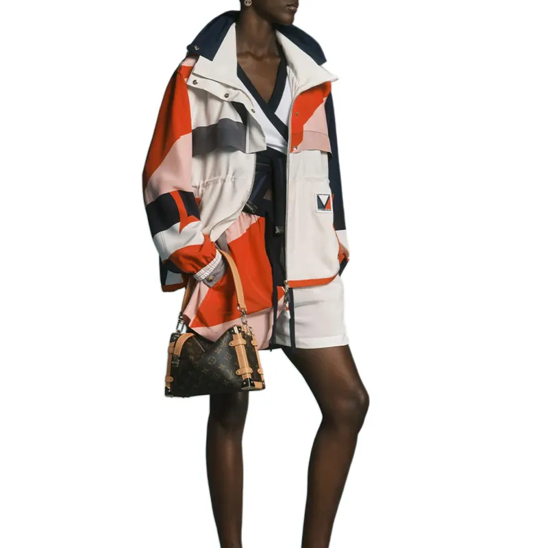 LOUIS VUITTON Lv X Ac Geometric Print Parka-3