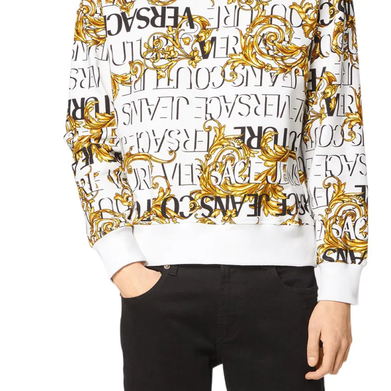 VERSACE JEANS COUTURE Sweatshirts Men White-5