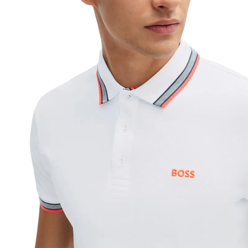 HUGO BOSS Polo Shirt Men's White-4