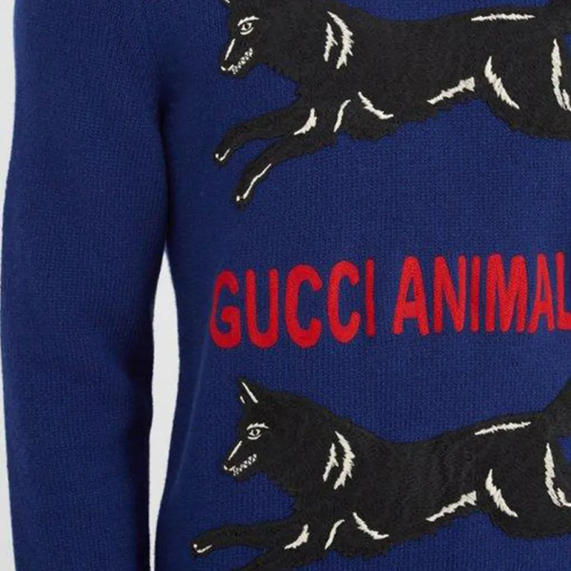GUCCI Sweaters Men Blue-5