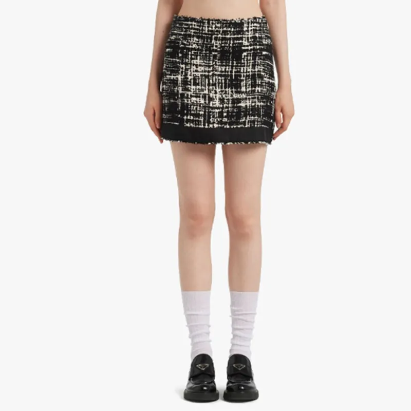 PRADA Casual Short Skirts Women's Black-2
