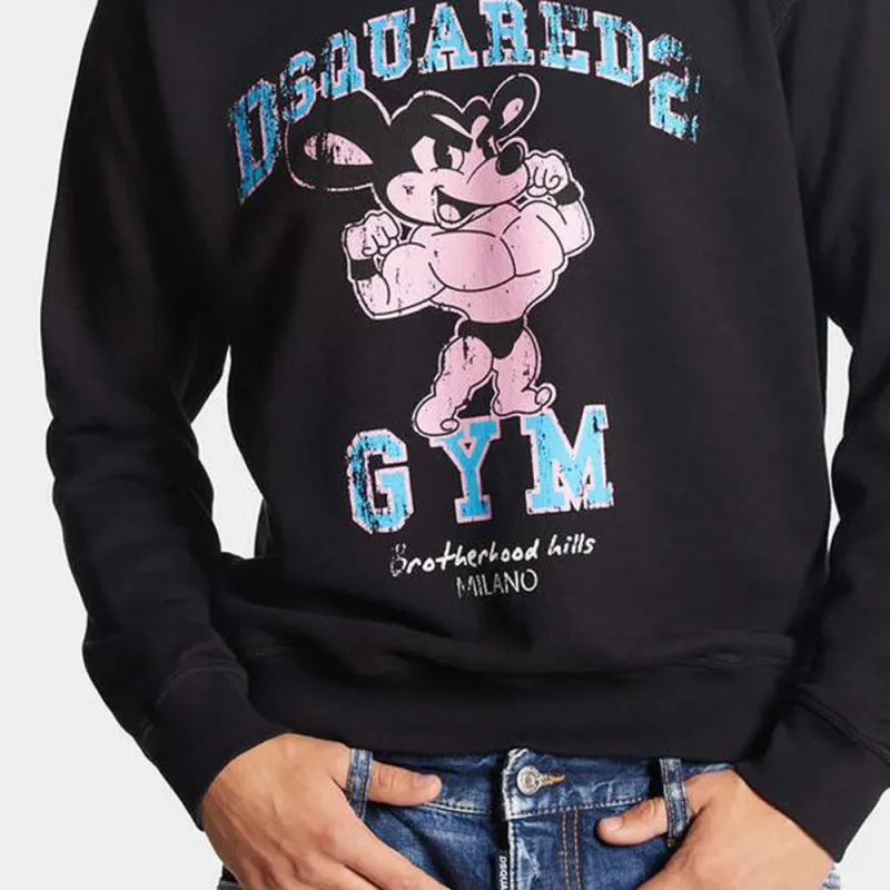 DSQUARED 2 Graphic Printed Crewneck Sweatshirt-3
