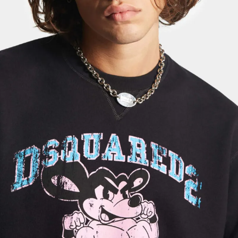 DSQUARED 2 Graphic Printed Crewneck Sweatshirt-2