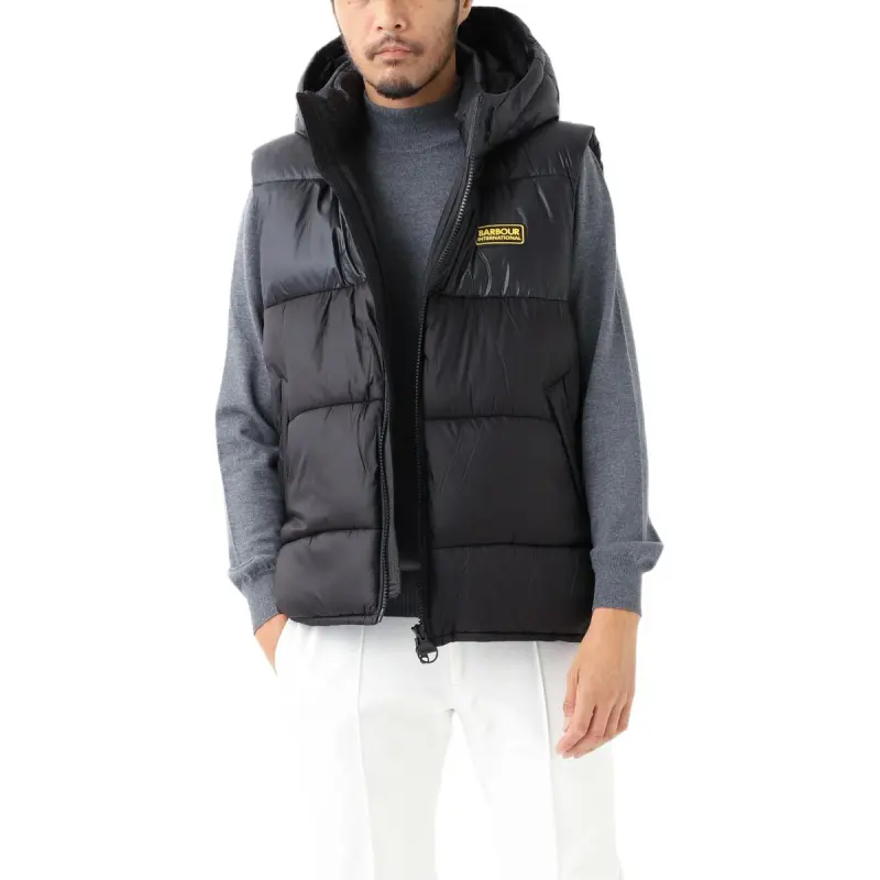 BARBOUR Vests Men Black-4
