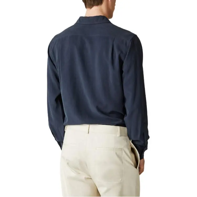 Loro Piana André Shirt Men's Marine Blue-3