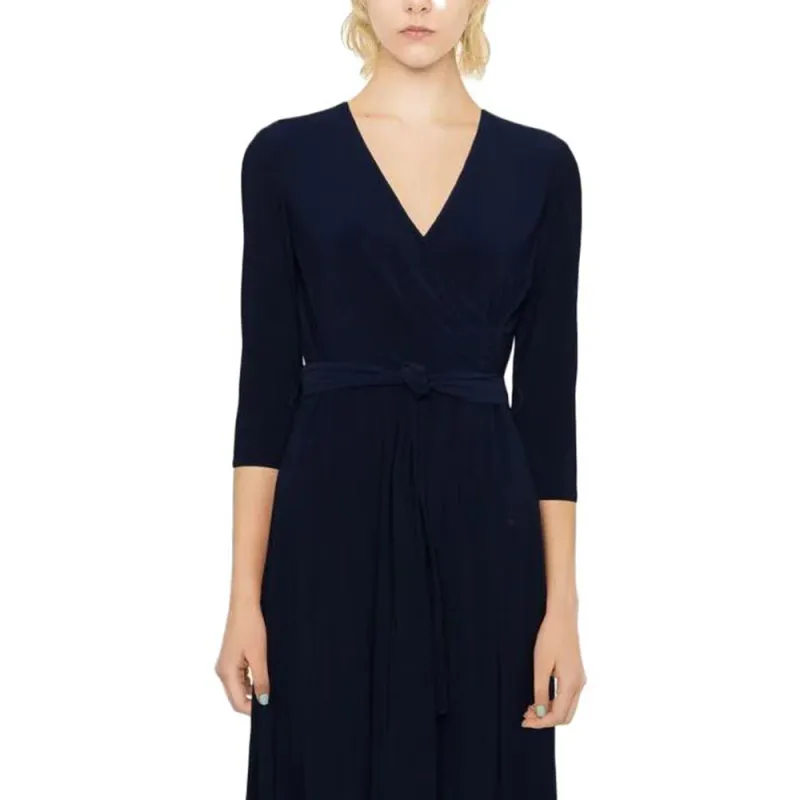 Polo Ralph Lauren V Neck Tied Waist Dress-4