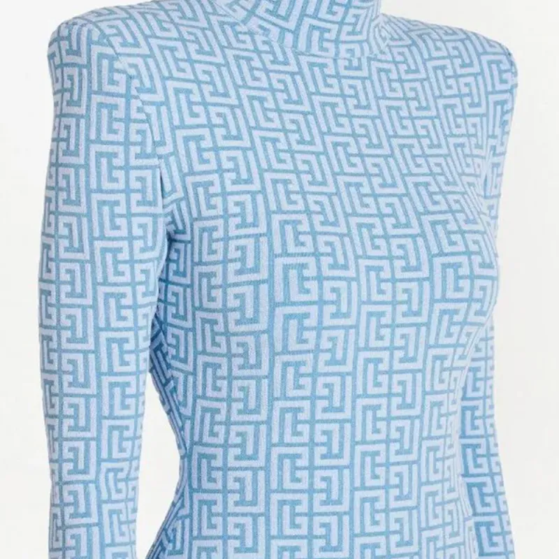 BALMAIN SS22 Sweater Women's Blue-4
