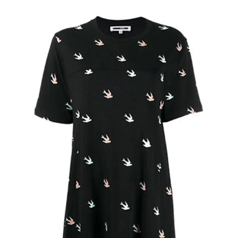 Alexander McQueen Short Sleeved Dresses Women's Black-5