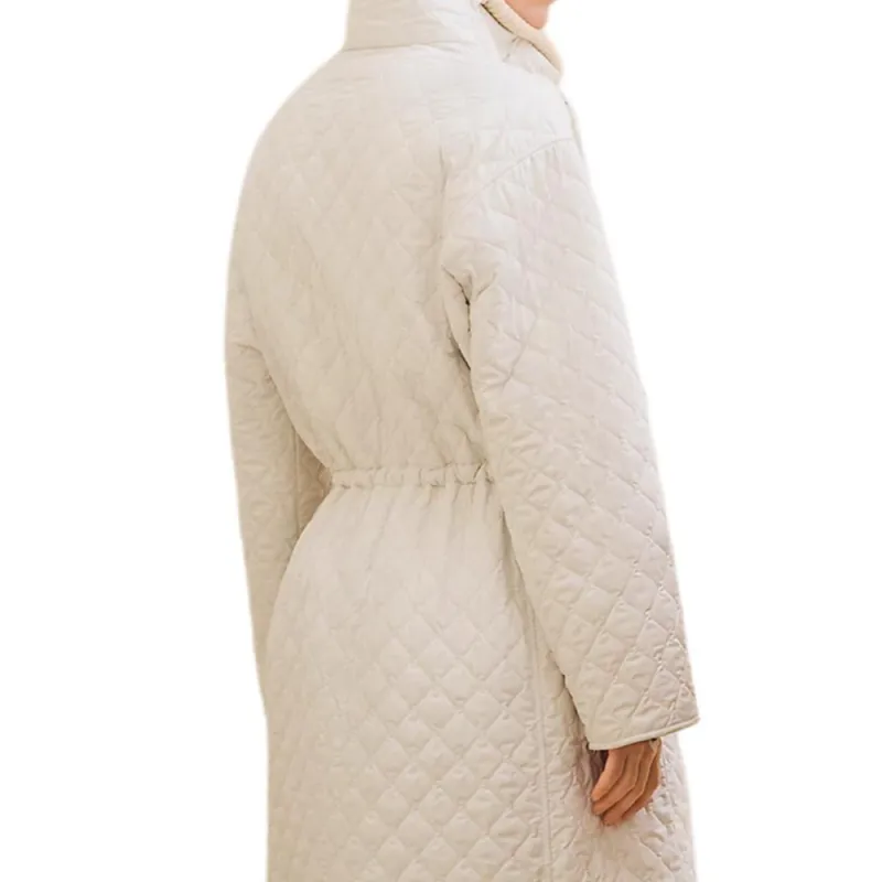 HERMES Puffer Jacket Women's Pearl White-4