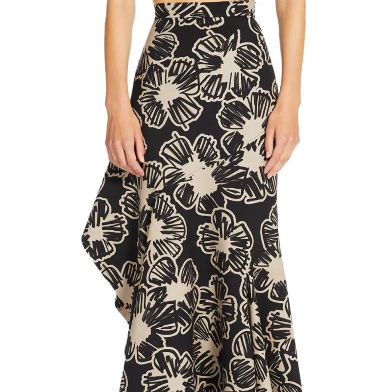 MaxMara Knit Long Skirts Women's Black-4