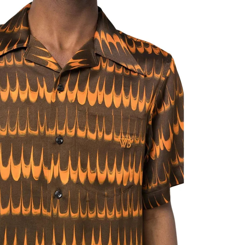 Wales Bonner Geometric Printed Buttoned Shirt-4