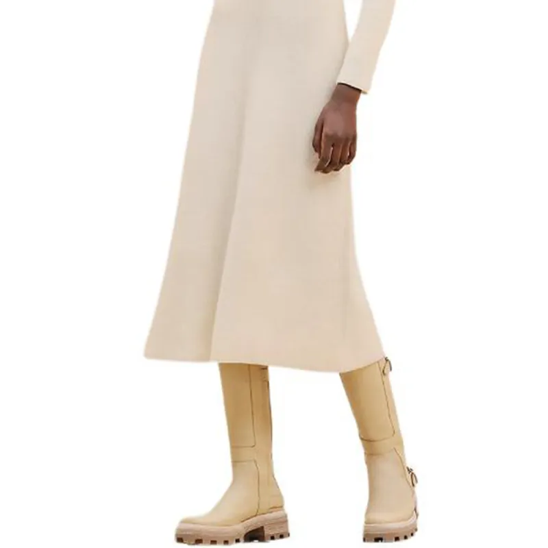 HERMES FW24 Long Sleeved Dresses Women's White-3