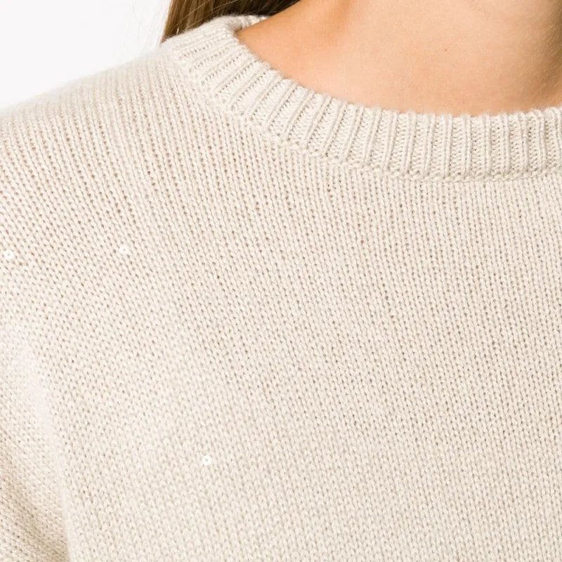 Brunello Cucinelli Sequin-Embellished Crewneck Jumper-4
