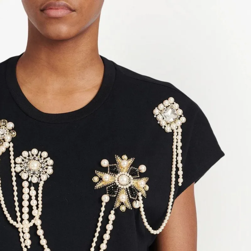 BALMAIN T Shirts Women's Black-5