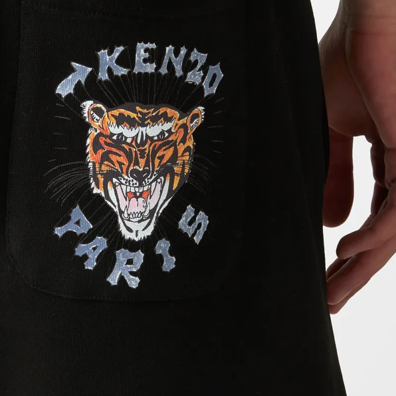 KENZO Drawn Varsity Logo Printed Track Shorts-7