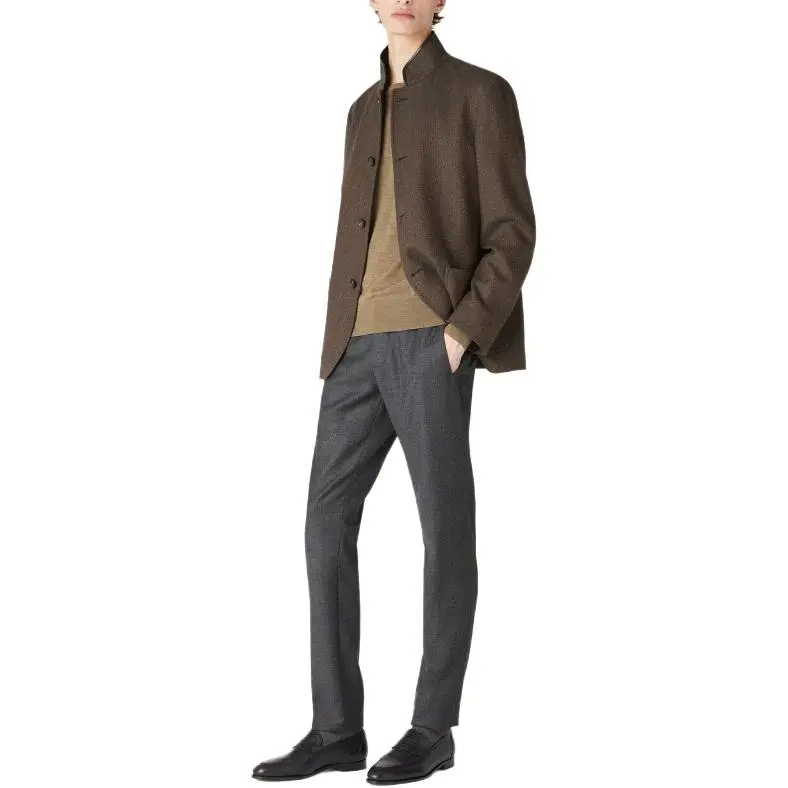 Loro Piana Sweater Men's Moss Original Mixed Color-4