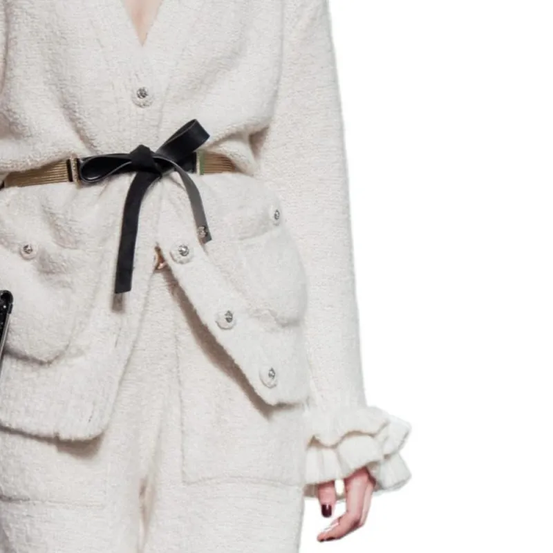 CHANEL 24 Fall Winter Knitwear Women's White-4