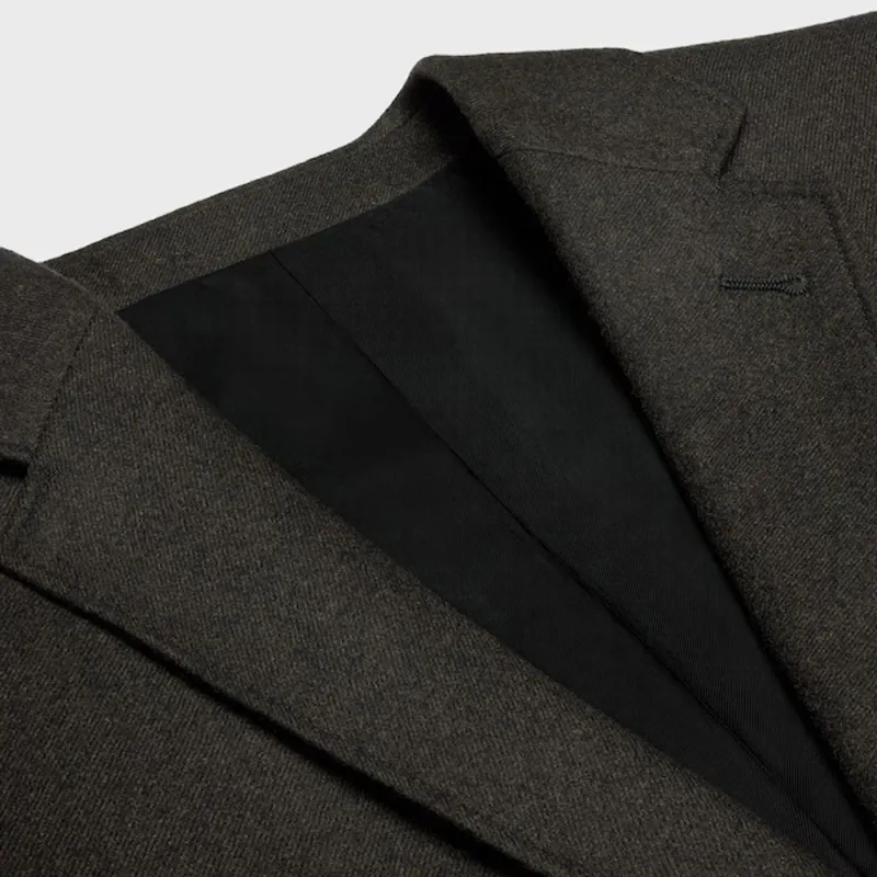 CELINE Short Jacket In Cashmere Flannel-2