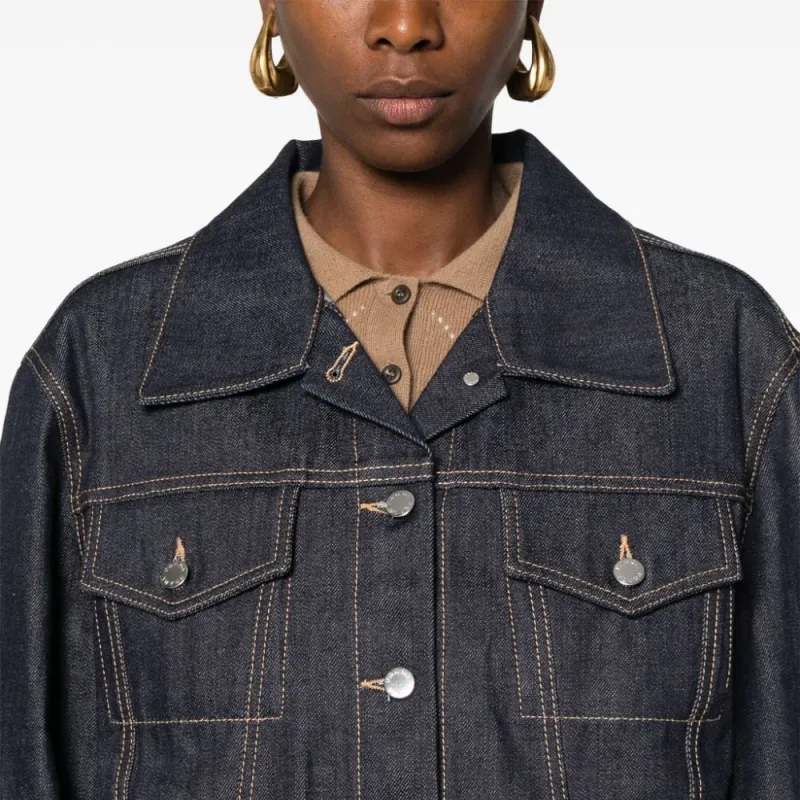 PRADA Button Up Denim Jacket-5