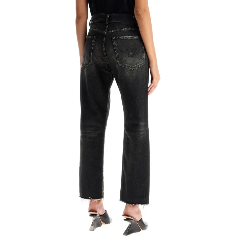 R13 Boyfriend Straight Leg Distressed Jeans-2
