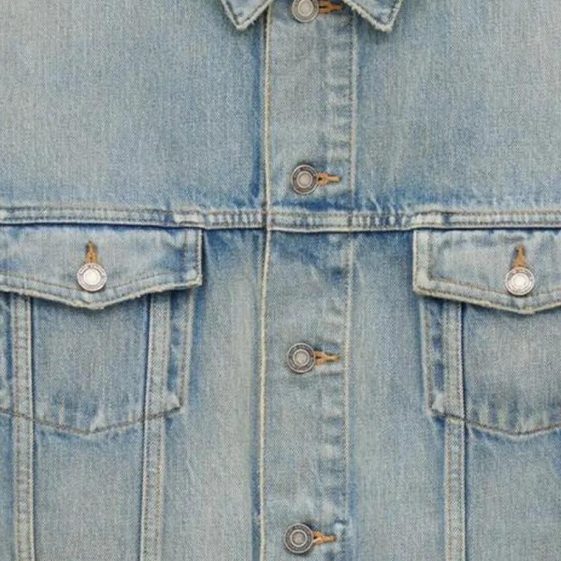 SAINT LAURENT Denim Trucker Jacket-3