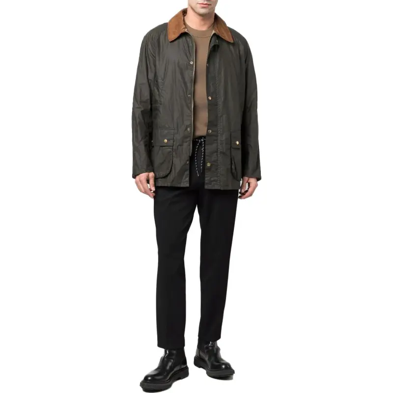 BARBOUR Contrasting collar Detail Jacket-1