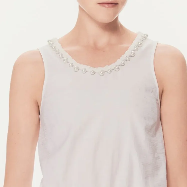 CHANEL 25P Spring Summer Preview Collection Tank Tops Women's White-3