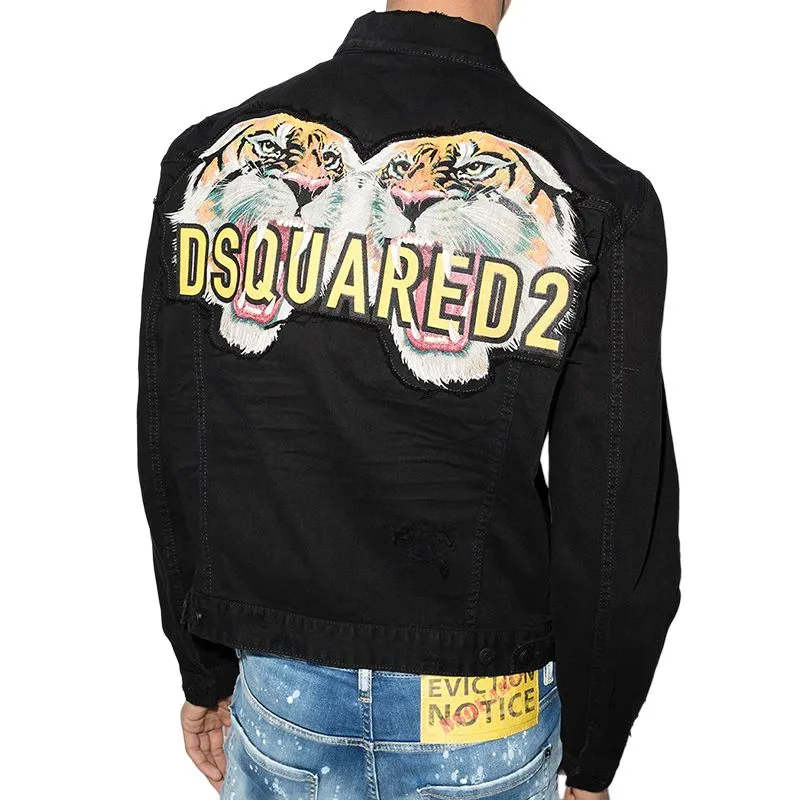 DSQUARED 2 SS22 Denim Jacket Men's Black-2