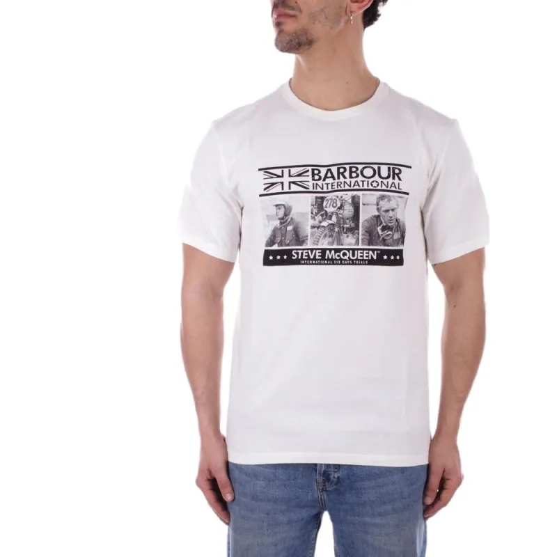 BARBOUR International Graphic Printed T Shirt-1