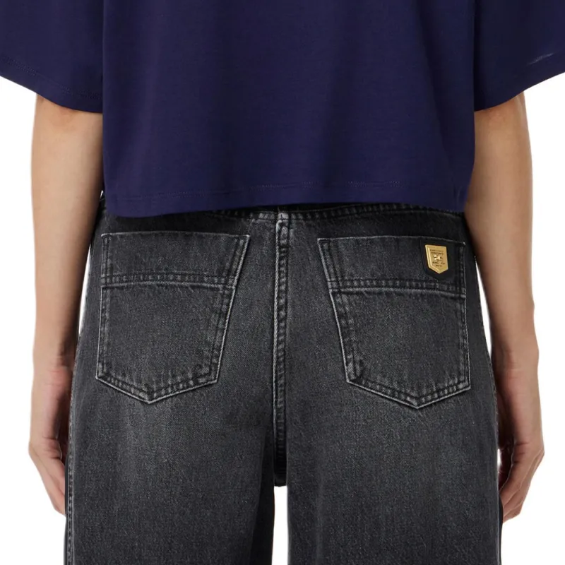 Elisabetta Franchi Cropped Logo print T shirt-4