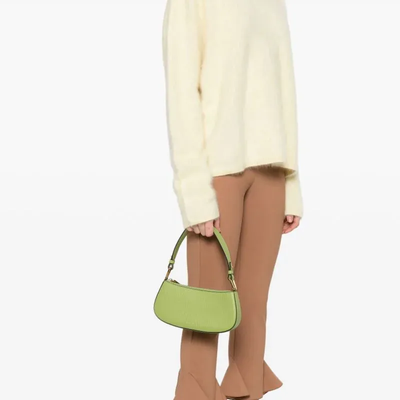 COCCINELLE Leather Crossbody Bag, Shoulder Bag Women's Avocado Green-4