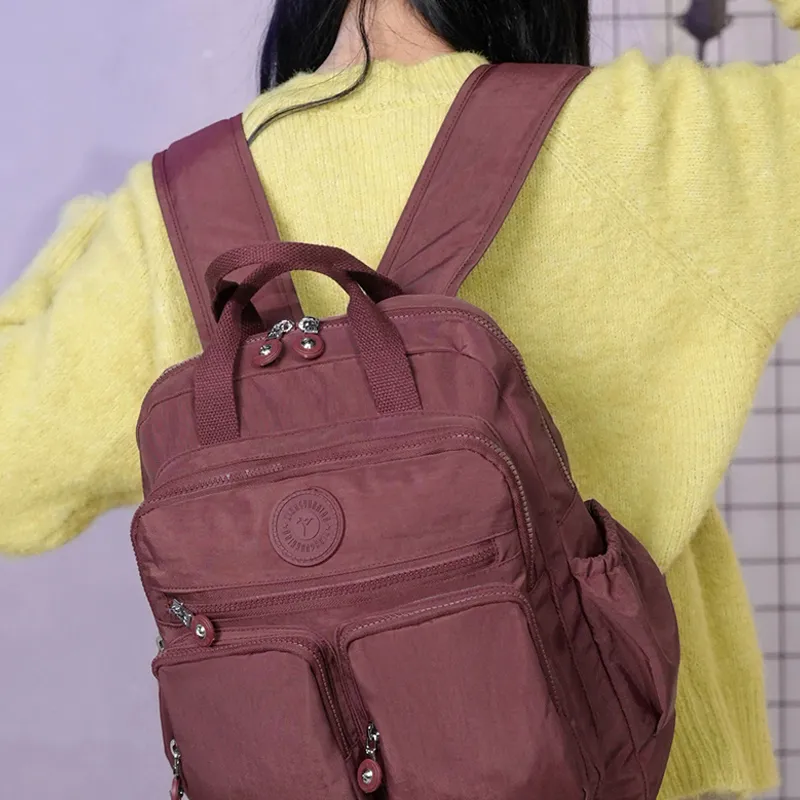 H YXIANG Oxford Backpack Unisex Multicolor-8