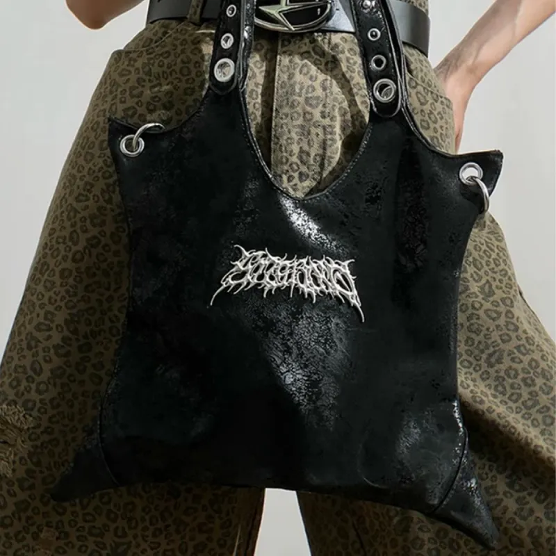 FINDINGS PU Crossbody Bag Shoulder Bag Unisex Black-4