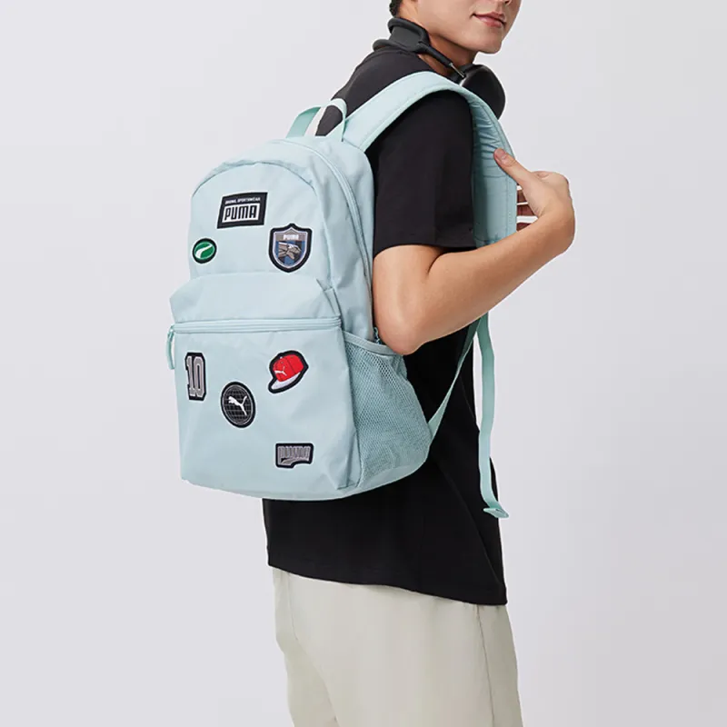 PUMA Patch Fabric Backpack Unisex Mint Green-2