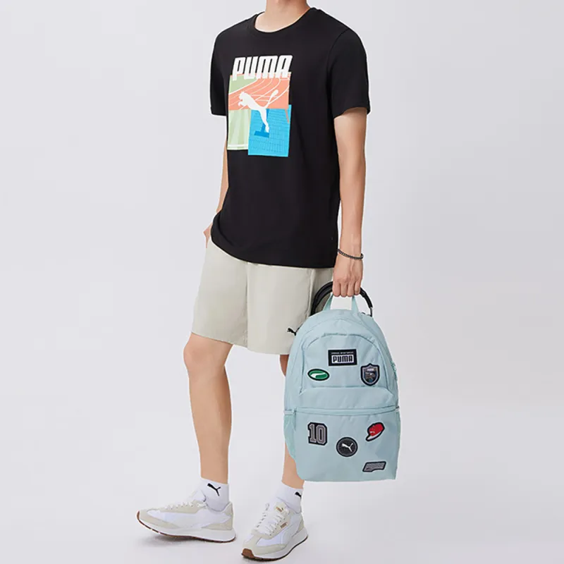 PUMA Patch Fabric Backpack Unisex Mint Green-3