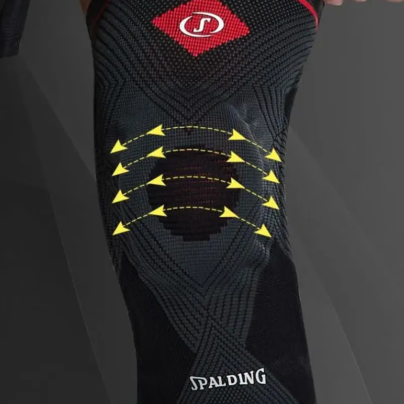 SPALDING Running Mountaineering Soccer Basketball Fitness Unisex Knee Pads-6