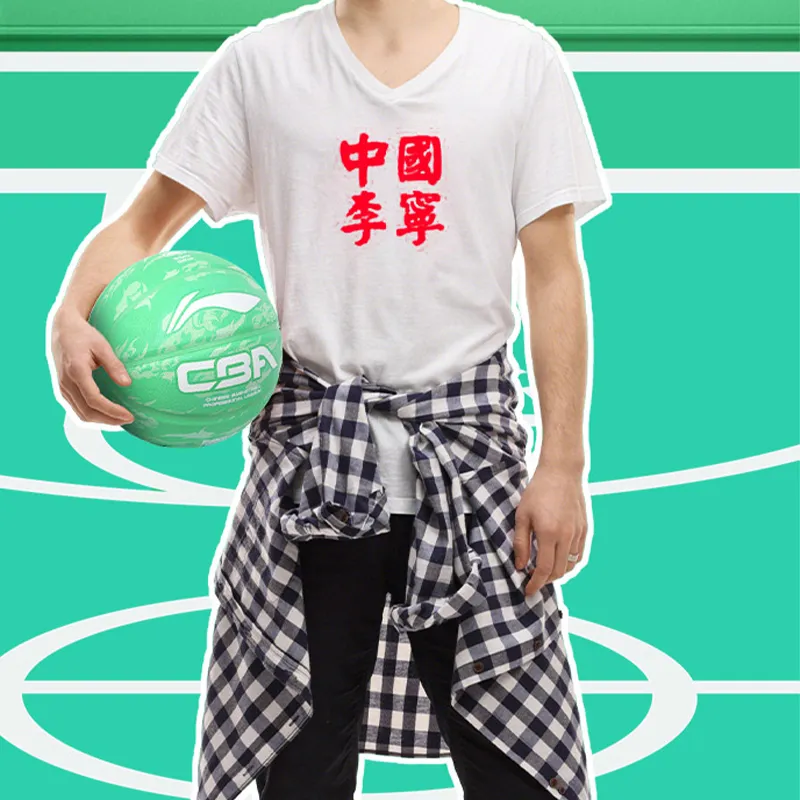 LiNing Rubber Basketball Green Size 5 Training Kids'-5