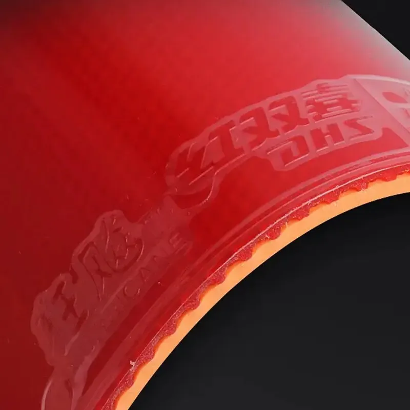 DHS Rush 3 Table Tennis Rubbers Sponge, Rubber Inverted Rubber Curved Circle Compatibility-3