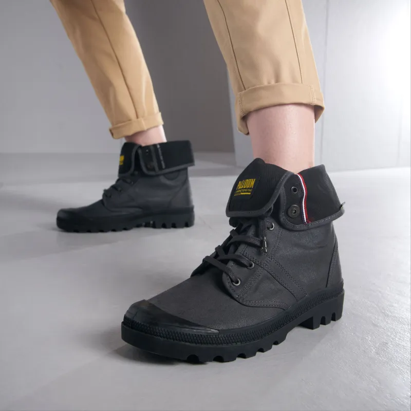 Palladium Anti Slip And Wear Resistant Water Resistant High Top Canvas Shoes Unisex Raven-5