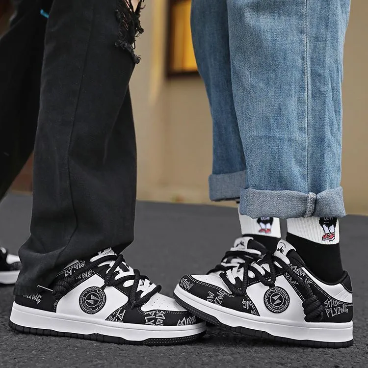 SNOW FLYING Low Top Skateboard Shoes Unisex-7