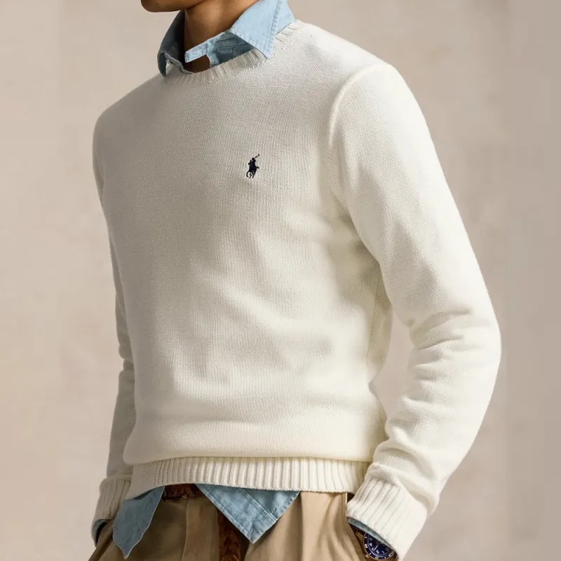 Polo Ralph Lauren Knitwear Men's Washed White-4