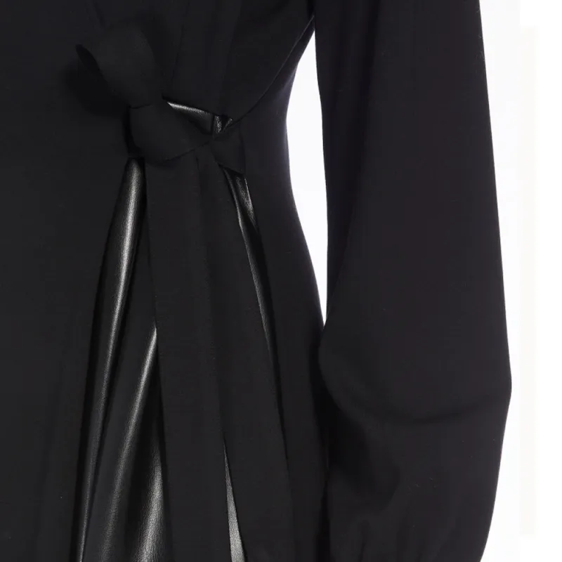 WEEKEND MaxMara SS24 Long Sleeved Dress Women's Black-5