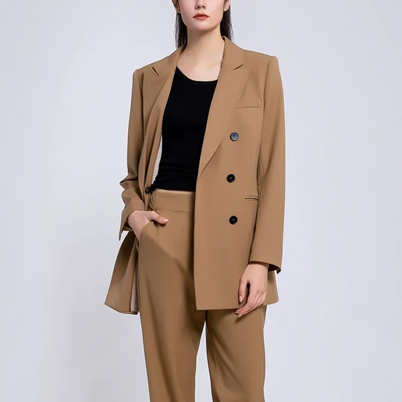BESIONIA SS22 Business Suit Women's Camel-2