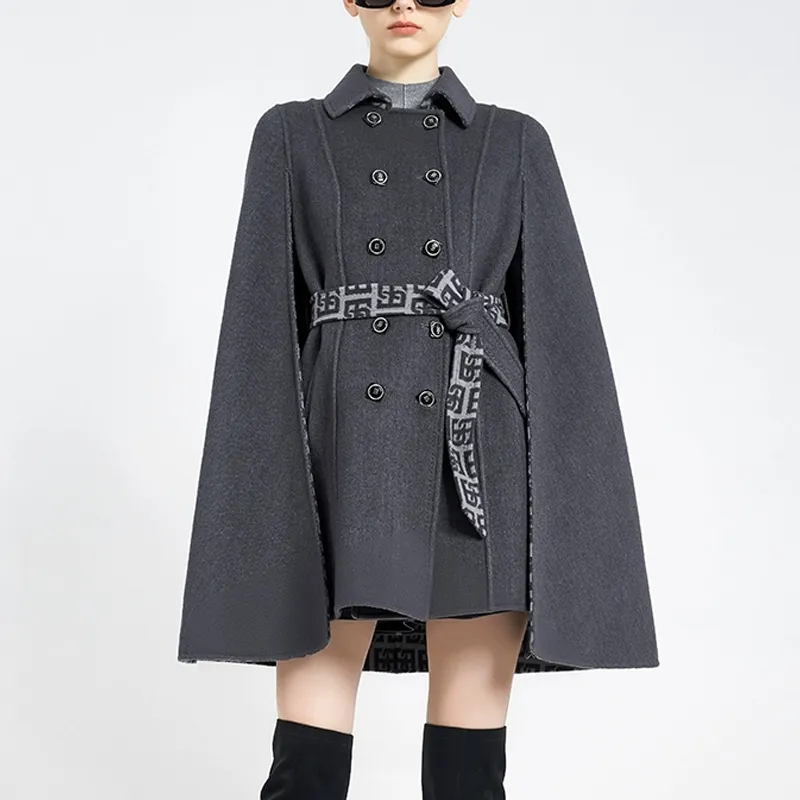 BESIONIA Coats Women's Dark Gray-3