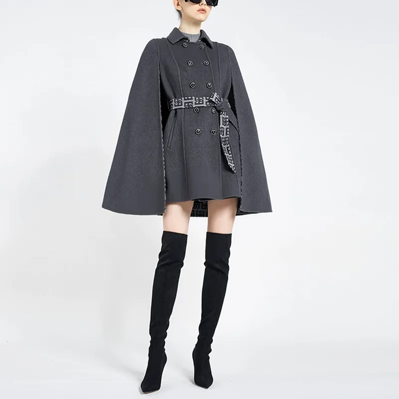 BESIONIA Coats Women's Dark Gray-1