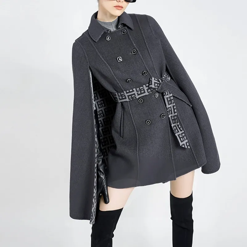 BESIONIA Coats Women's Dark Gray-4