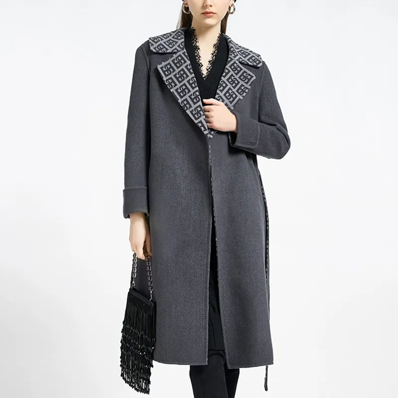 BESIONIA Coats Women's Dark Gray-3